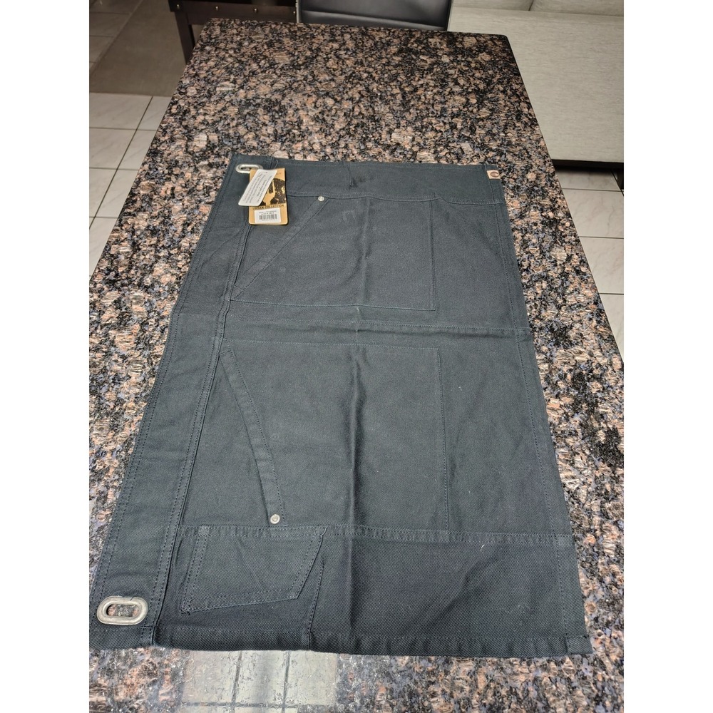 Chef Works Urban Collection Jet Black Half Apron AHS01S-JBK-0 New